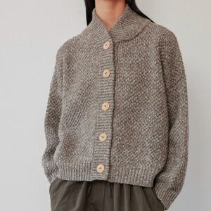 Wol Hide Box Bomber in Grey Melange S/M